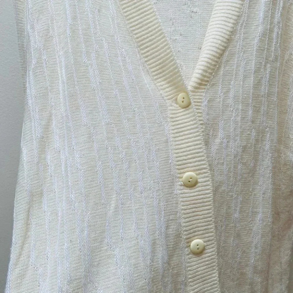Vintage - V-Neck Button Down  Cardigan - Picture 4 of 6